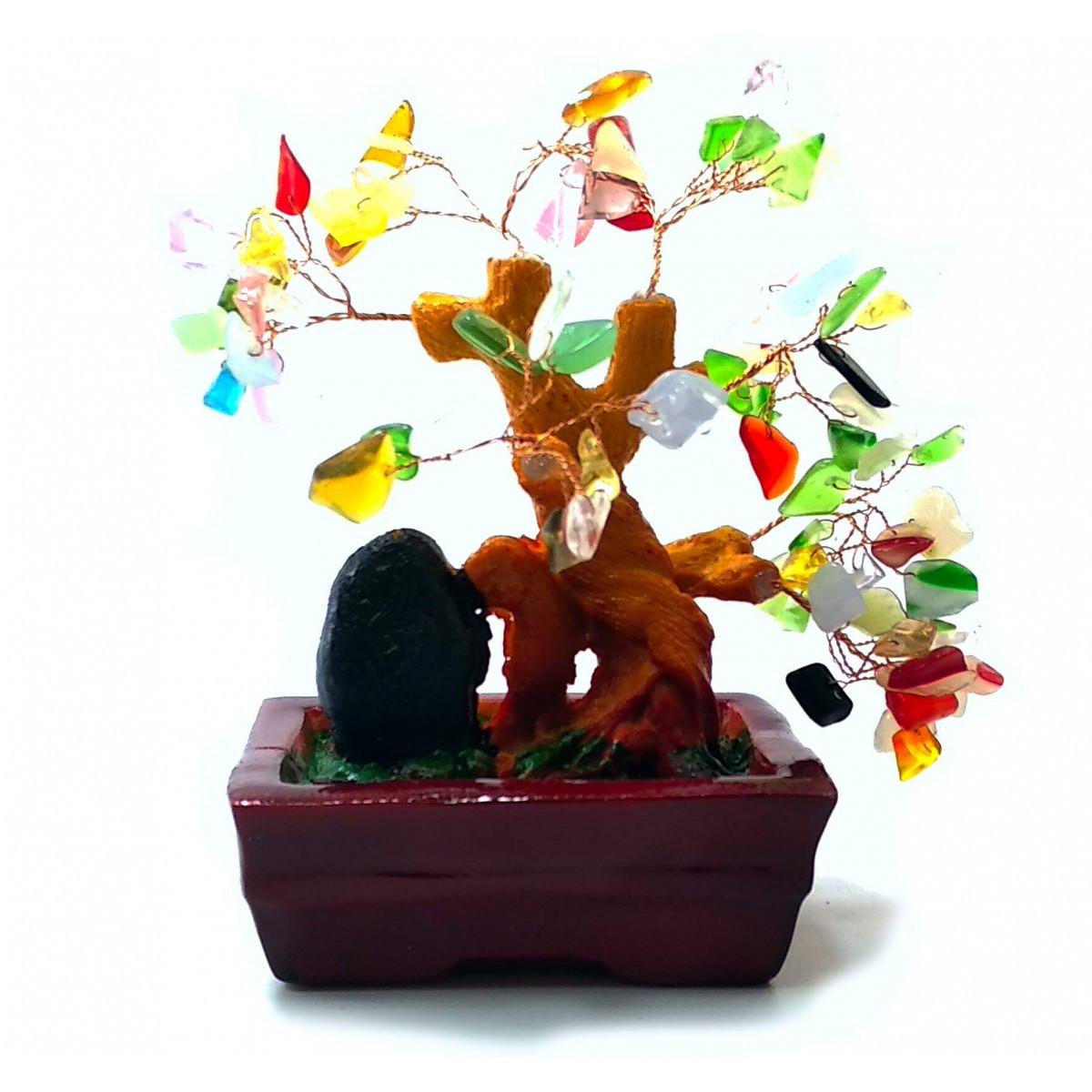 Дерево счастья с камнями 10х7х12 см (32455)