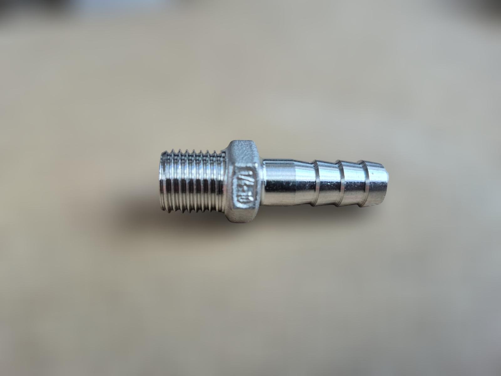 Штуцер шланговий різьбовий DN8 AISI304 BSPP Class-150 ялинка/шестигранник н/ж сталь 10 мм 1/4" (29203298) - фото 3 Штуцер шланговий різьбовий DN8 AISI304 BSPP Class-150 ялинка/шестигранник н/ж сталь 10 мм 1/4" (29203298) - фото 3