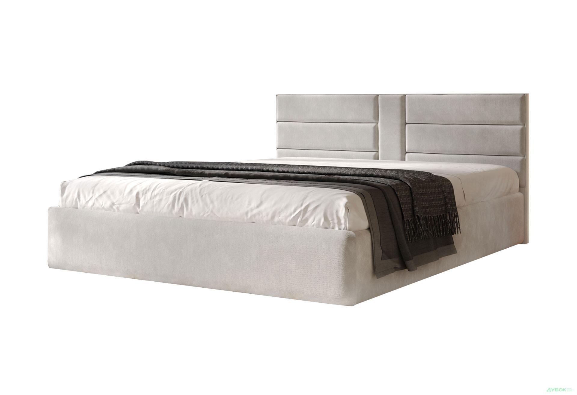 Кровать двуспальная Arbor Drev Виктория с подъемным механизмом и ламелями сосна/МДФ Лагуна 180х200 см Белый (51471)