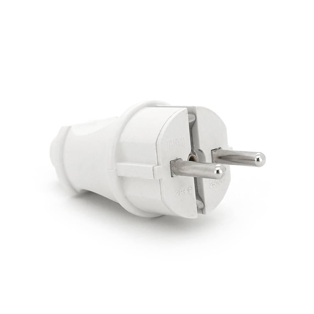Вилка з заземленням 16A 250V A101 White (31488)