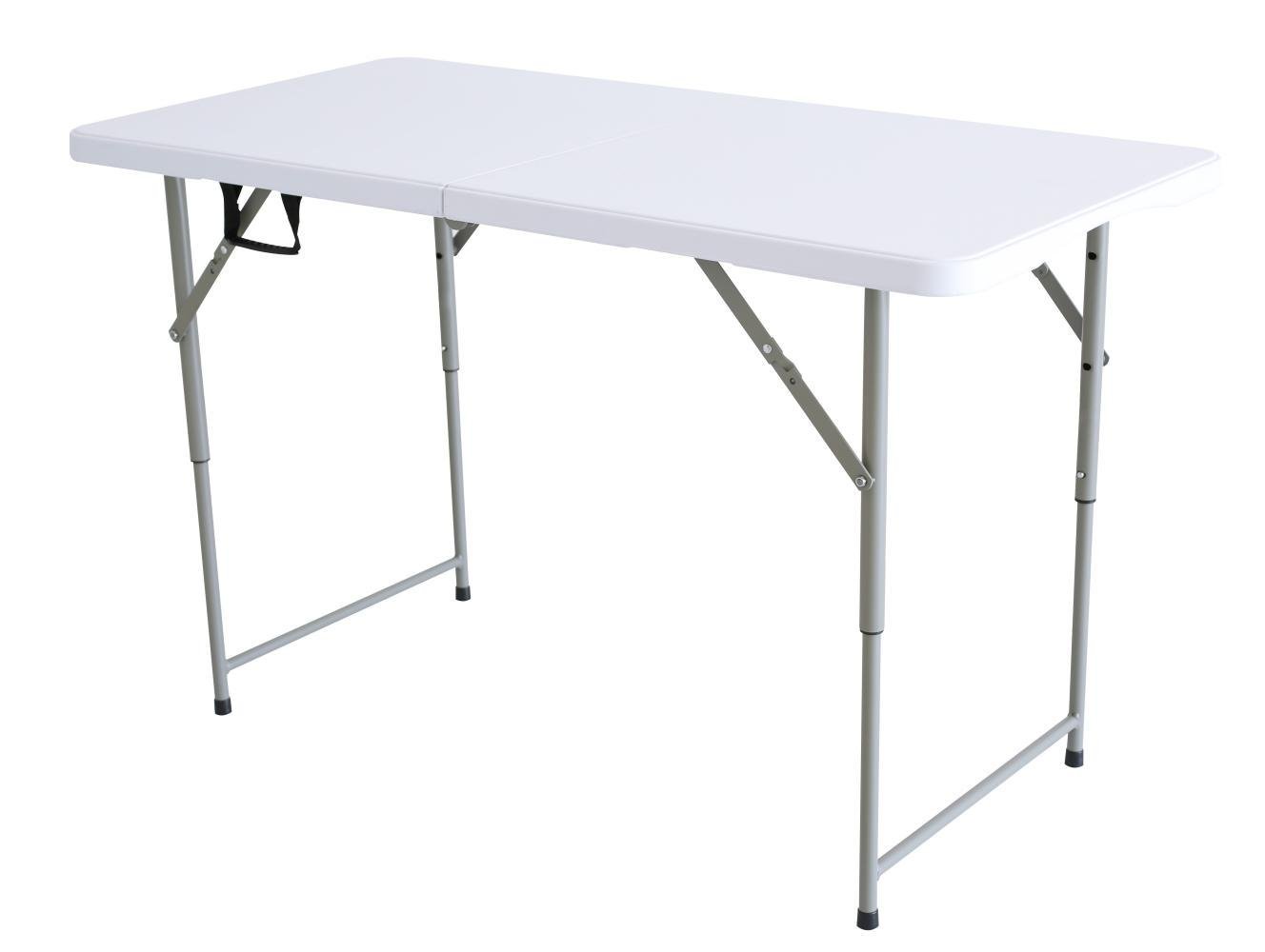 Туристичний стіл розкладний Bonro BS 122 прямокутний 122х74х60 см Білий (132-76-42400644)