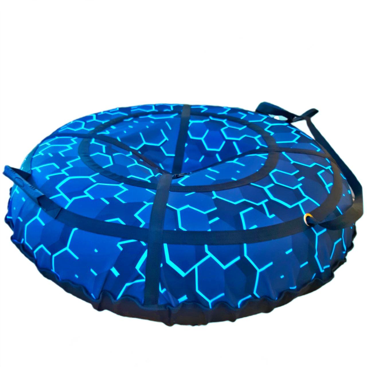 Тюбинг надувной Premium 2024 SQ1 для катания с горки 2 ручки ПВХ 7 мм 120 см