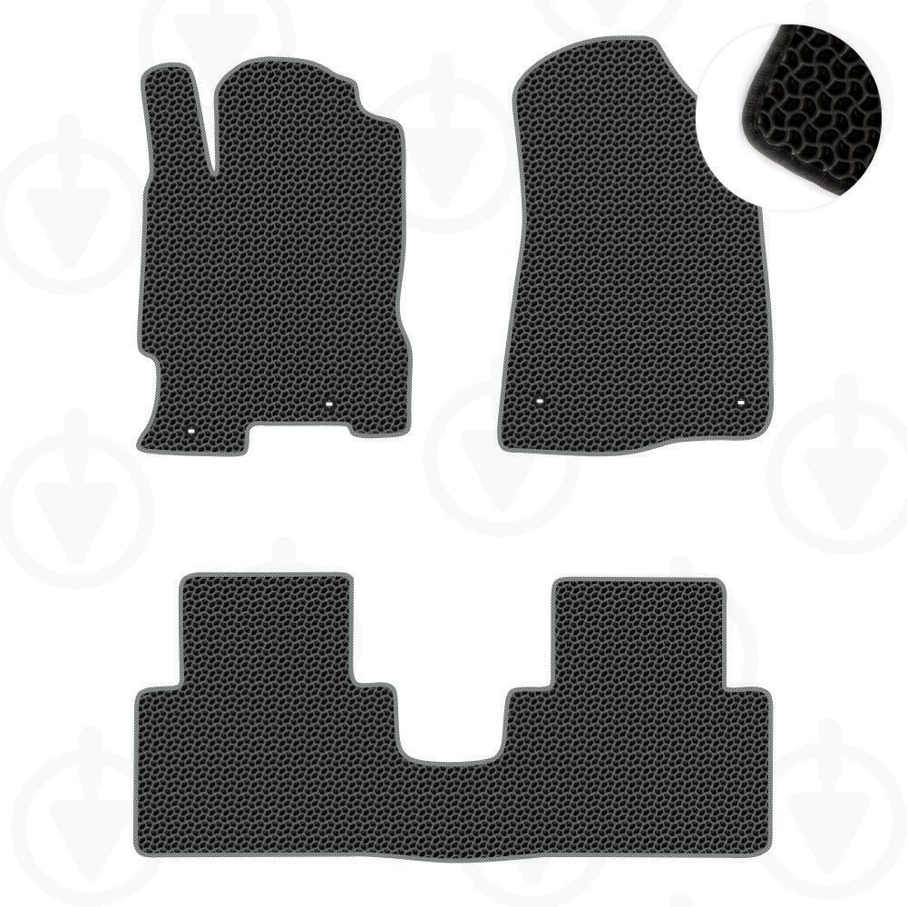 Комплект ковриков в салон Star-Tex для Acura RDX I 2006-2009 р. EVA/Капля Черный/Серый (10012-04-05-42)