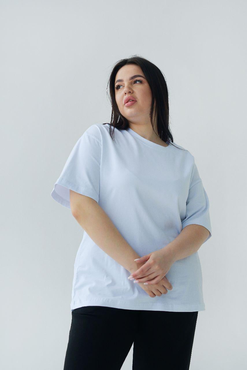 Футболка unisex oversize р. 56-58 Белый (14-7718 30)