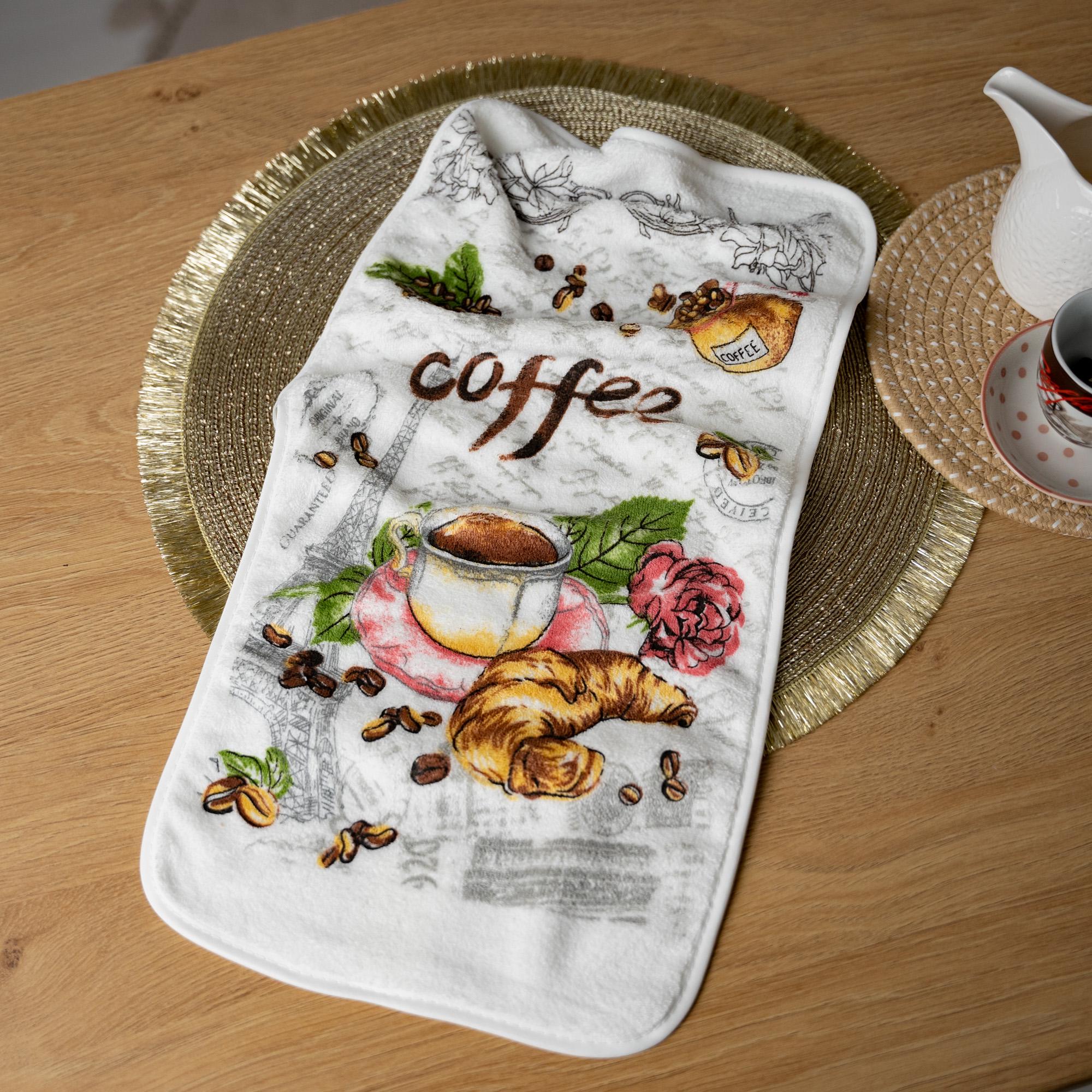 Кухонное полотенце Кофе с круассаном 25х50 см (86761)
