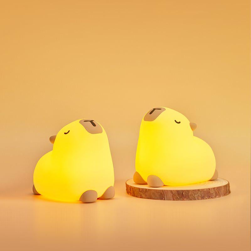 Ночник силиконовый беспроводной акумуляторный Valeso Капибара - фото 3 Ночник силиконовый беспроводной акумуляторный Valeso Капибара - фото 3