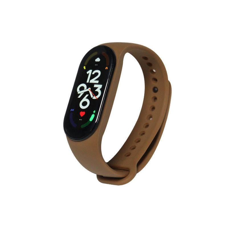 Ремінець Xiaomi Mi Smart Band 7/6/5 сіліконовий Коричневий (1342P)