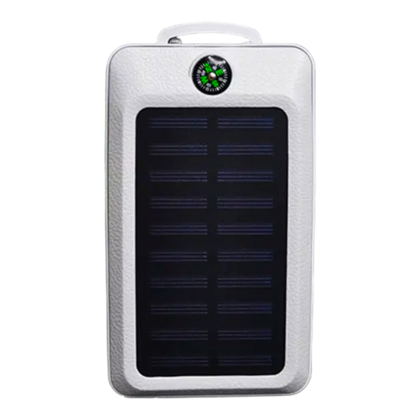 Повербанк с солнечной панелью 12000 mAh Белый (LM-1122-100W)