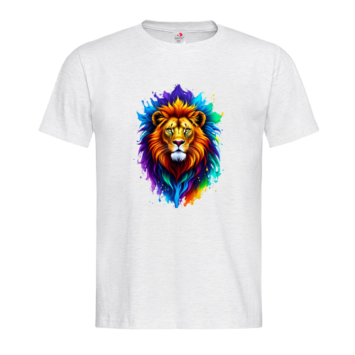 Футболка с принтом LION FULL COLOR 2XL Белый