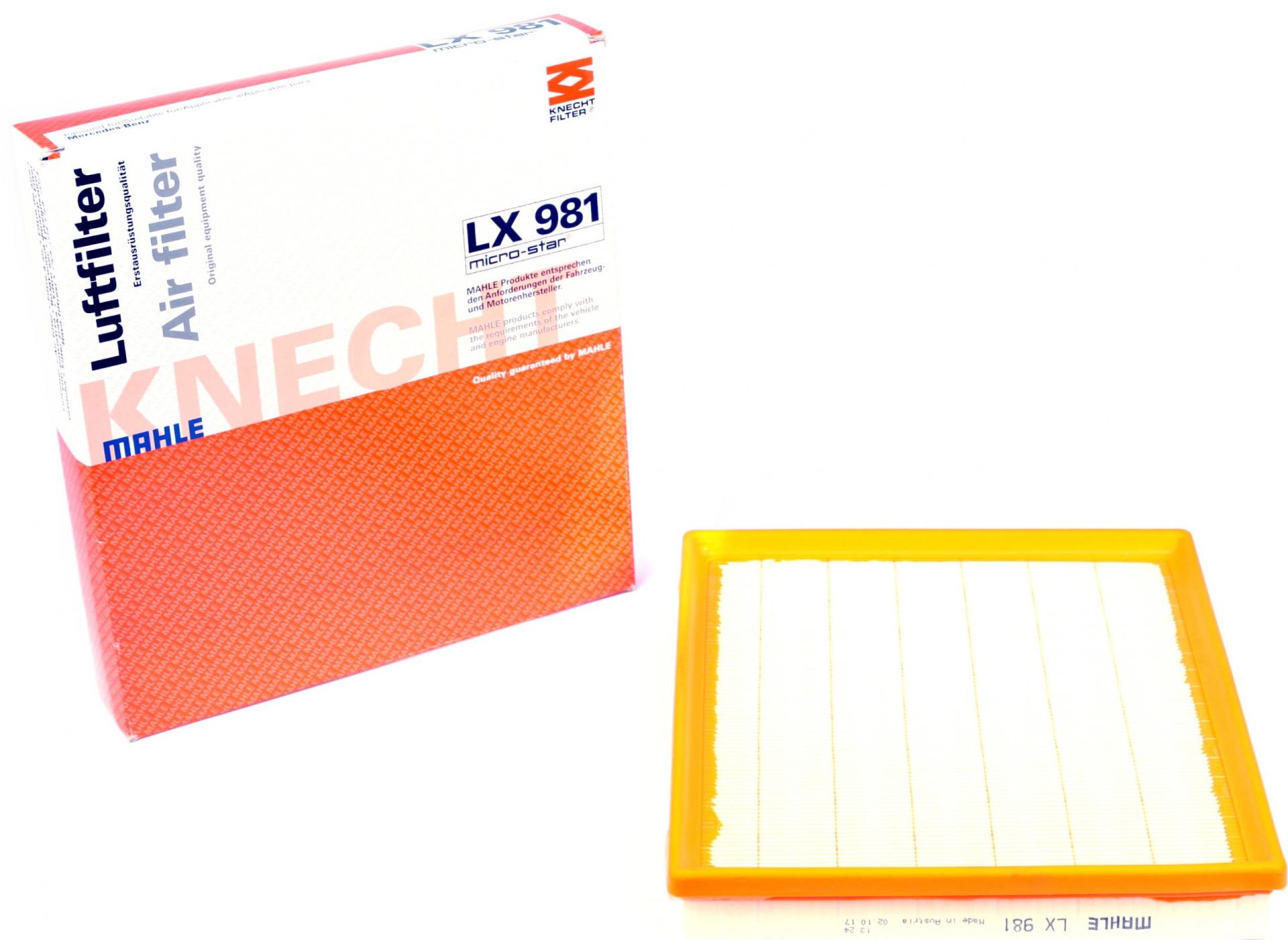 Фильтр воздушный KNECHT для MB E-class W211/G-class W463 4,0CDI 00- (LX 981)