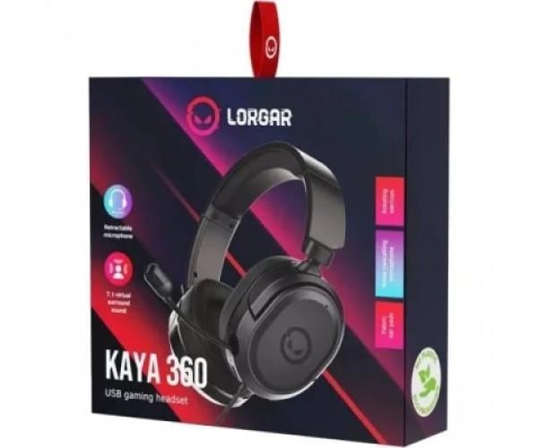 Наушники Lorgar Kaya 360 USB Black (LRG-GHS360) - фото 6