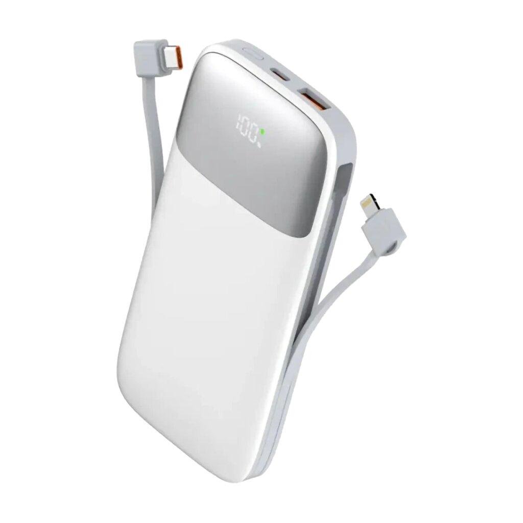 Повербанк LogicPower LP PQ20 20000 mAh 22,5 Вт 5A SuperCharge Protocol із вбудованим кабелем (24637966)