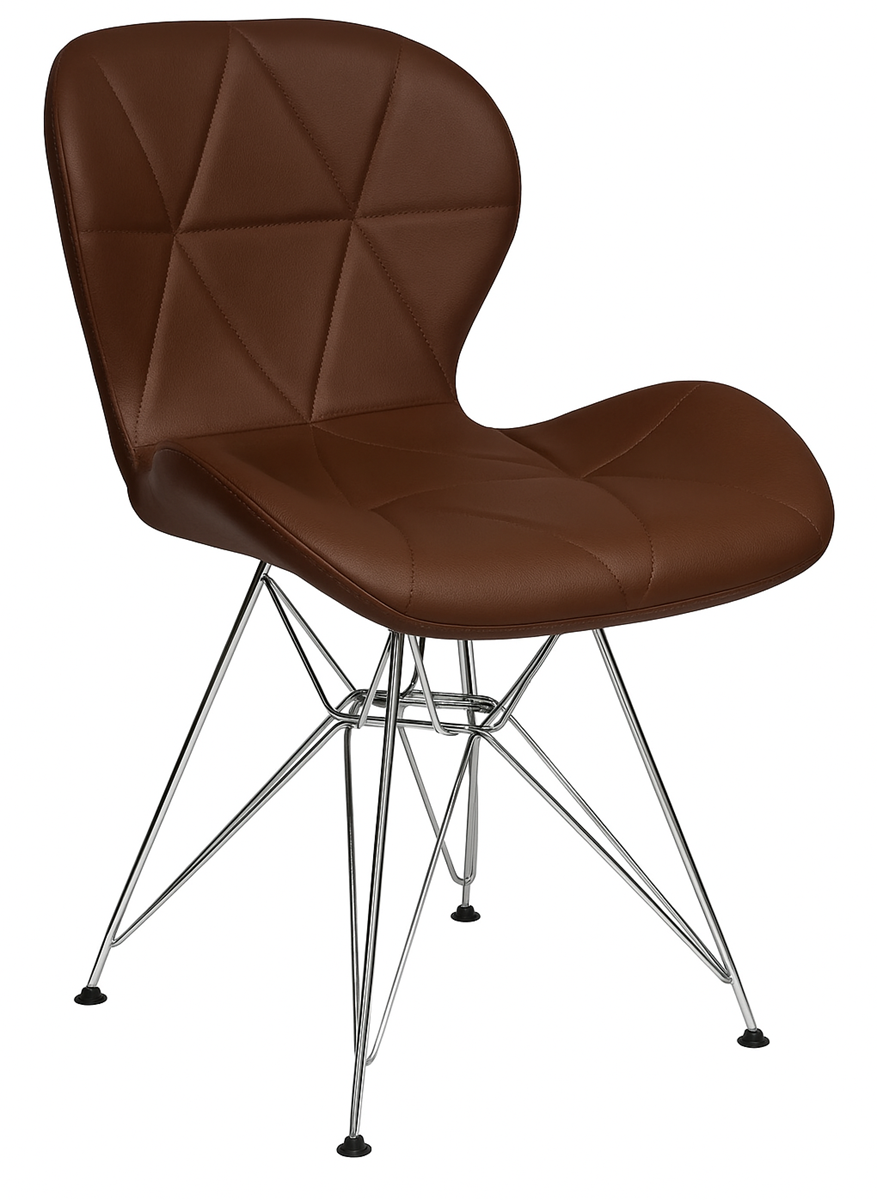 Стул Стар S металлические ножки экокожа Коричневый (31961243) Стул Стар S металлические ножки экокожа Коричневый (31961243)