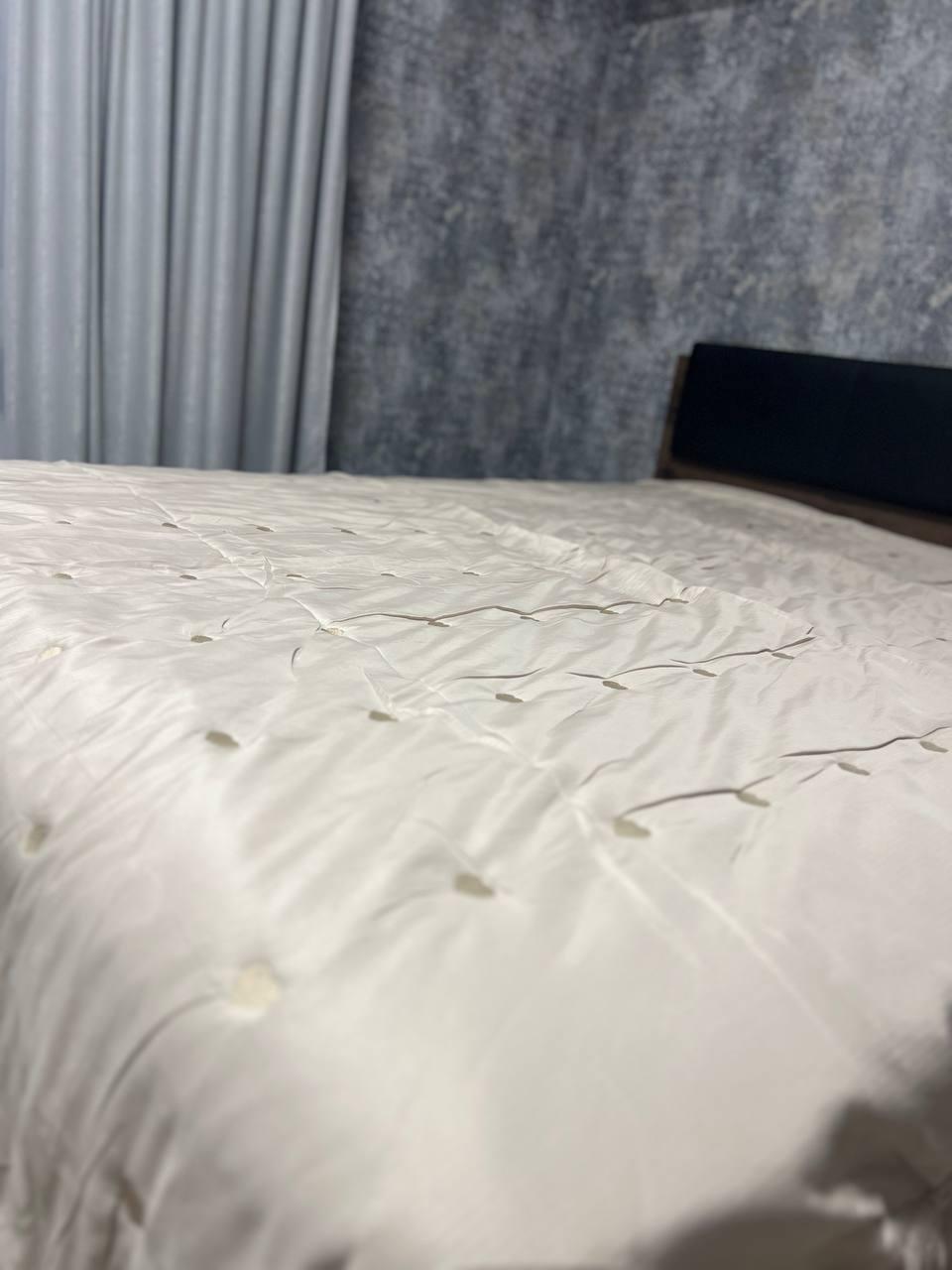 Покривало бавовняне на диван двоспальне 200х200 см Білий (П4К-rai-pokruvalo-001-02) - фото 2