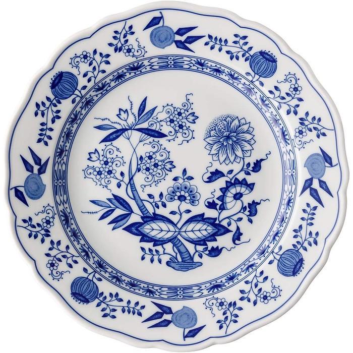 Тарелка обеденная с бортиком Blau Zwiebelmuster Hutschenreuther 25 см