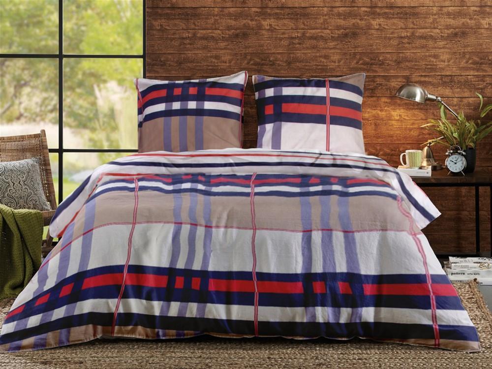 Комплект постельного белья ТЕП Шотландка двуспальный хлопок 994 (DR010772)