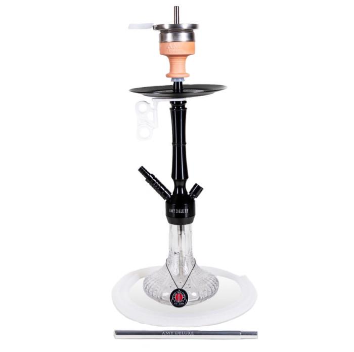 Кальян AMY Deluxe 068.02 Alu Luna S на 1 персону 60 см Прозрачный (827016994)