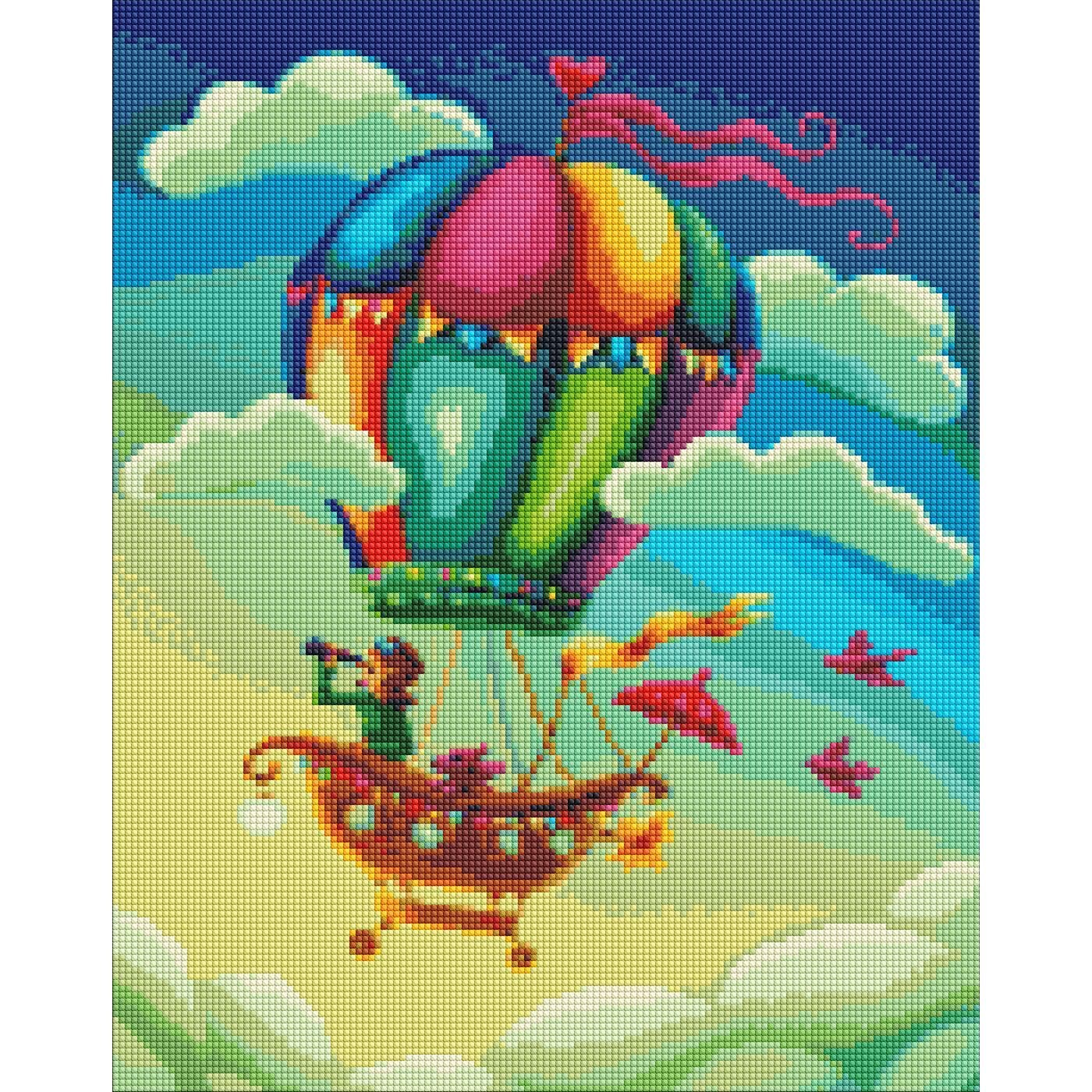 Картина по номерам Ideyka Путешественники бриллиантовая вышивка мозаика 40х50 см (VM-127-A-89)