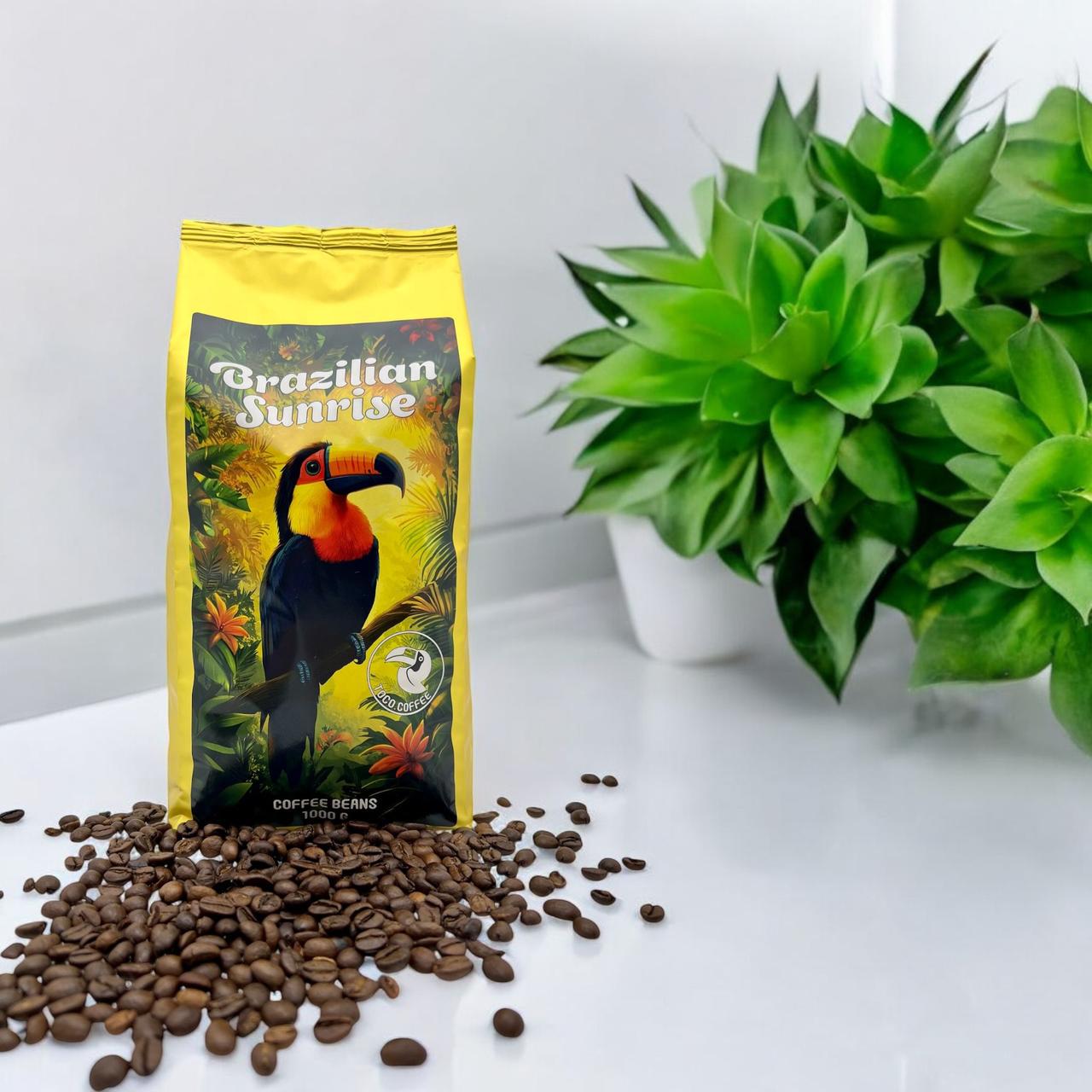 Кава обсмажена у зернах TOCO.COFE Brazilian Sunrise 1000 г (23289938) - фото 2 Кава обсмажена у зернах TOCO.COFE Brazilian Sunrise 1000 г (23289938) - фото 2
