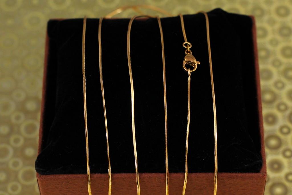 Цепь Xuping Jewelry Жгут 55 см 1 мм Золотистый (2295085475)