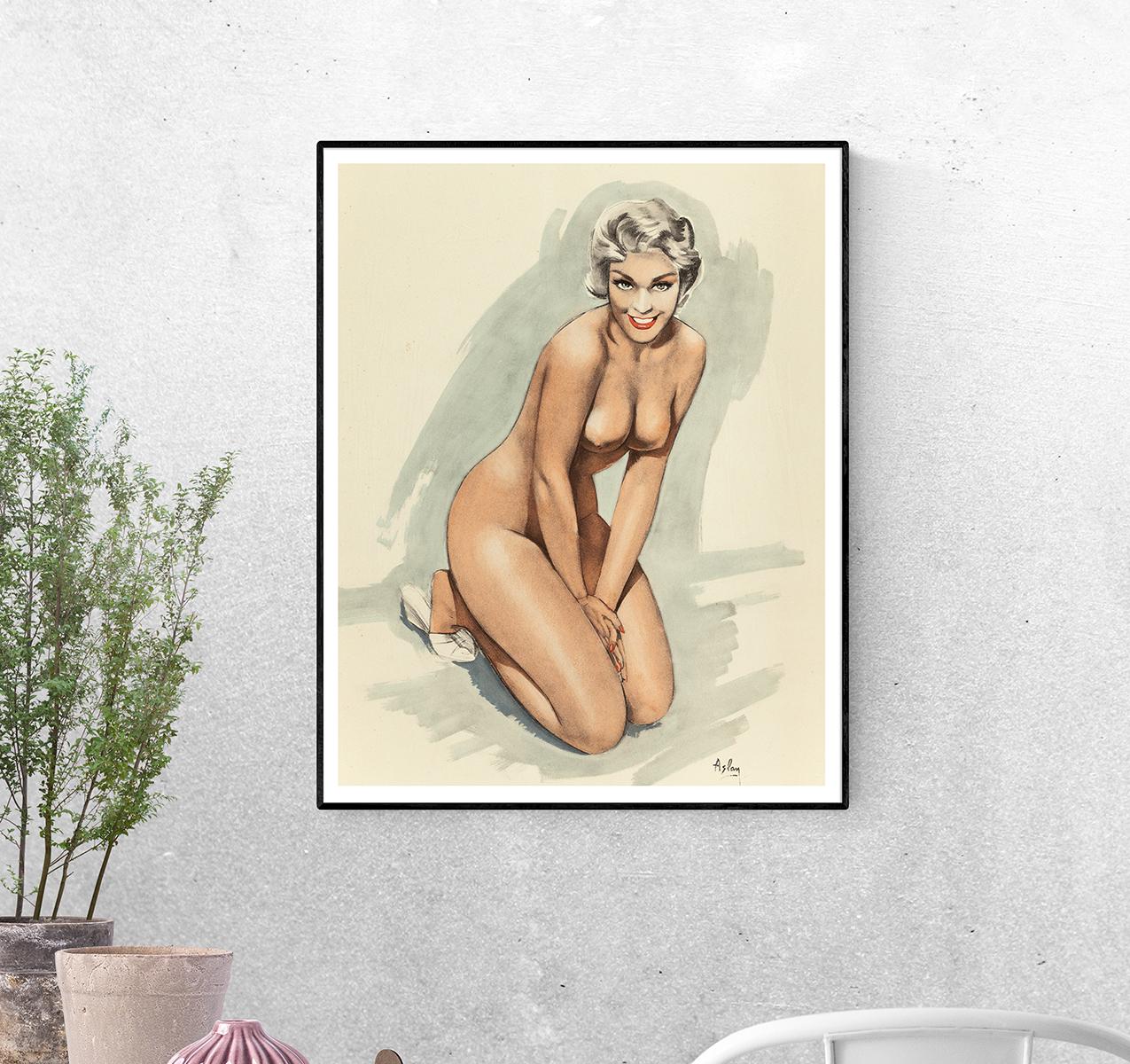 Постер Голенькая бестия формат А-2 (pin_up010025_Poster)