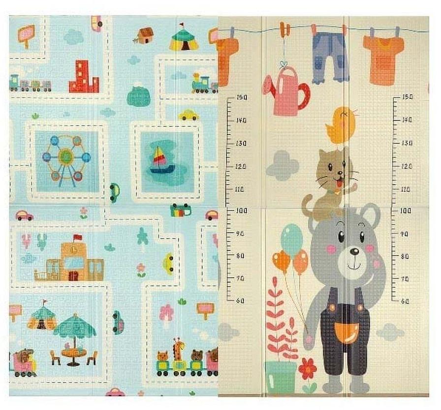 Термоковрик игровой Baby Home Textile 2-х сторонний EVA в сумке 180х120х0,8 см Multicolor (109952)