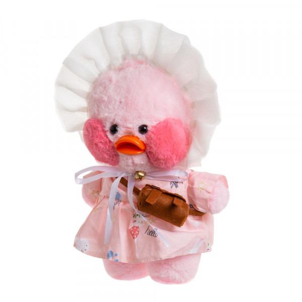 Мягкая игрушка уточка Лалафанфан с одеждой плюш/холлофайбер DAC-04