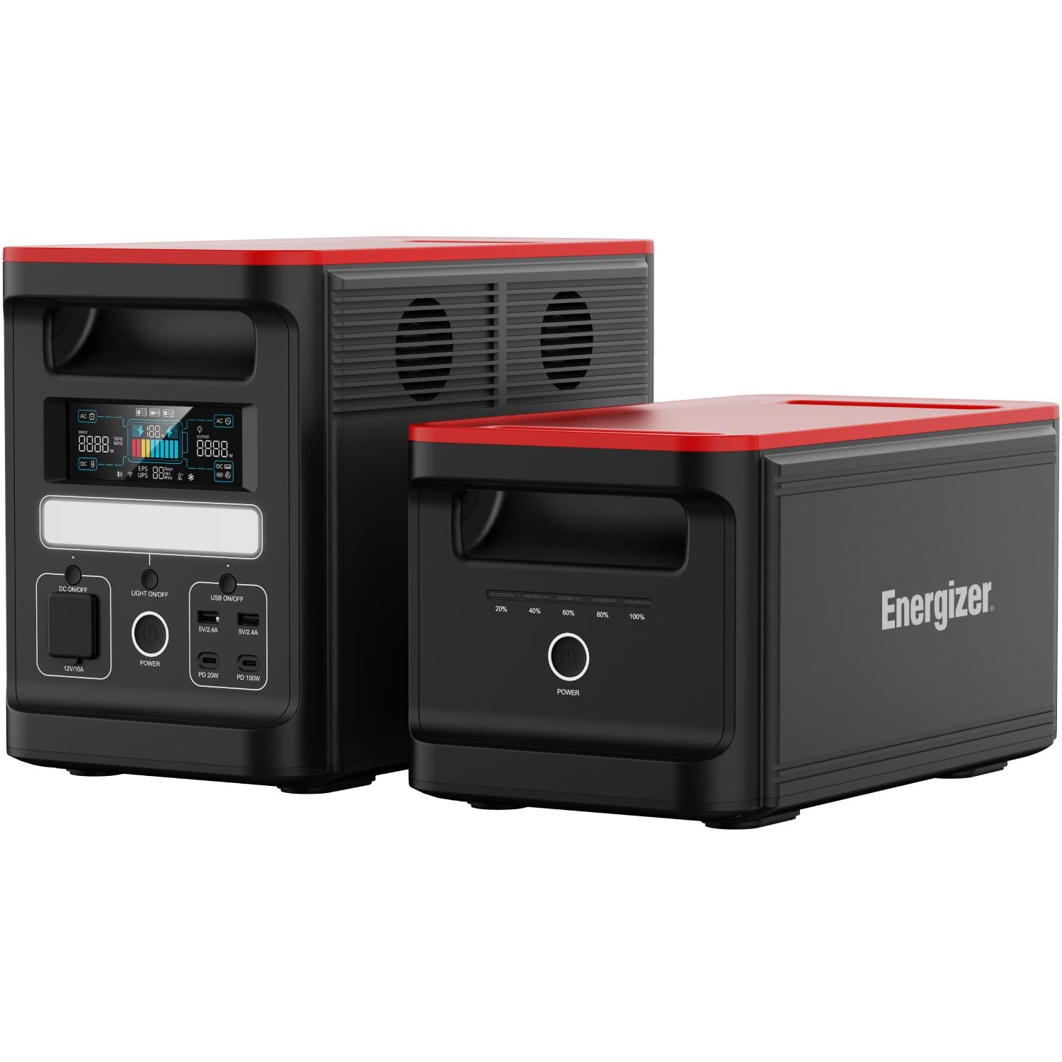 Зарядная станция портативная Energizer 1800W 1536 Вт/ч с батареей Extra Battery LiFePo4 1536 Вт/год Black (PPS1500W2F+1500W2FBA)