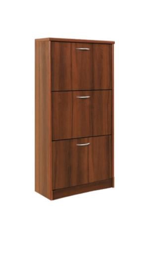 Тумба для обуви ТО-800 Mebel Service 3-х дверная 80х26,8х127,2 см Венге/Дуб Самоа (23550766) - фото 1 Тумба для обуви ТО-800 Mebel Service 3-х дверная 80х26,8х127,2 см Венге/Дуб Самоа (23550766) - фото 1