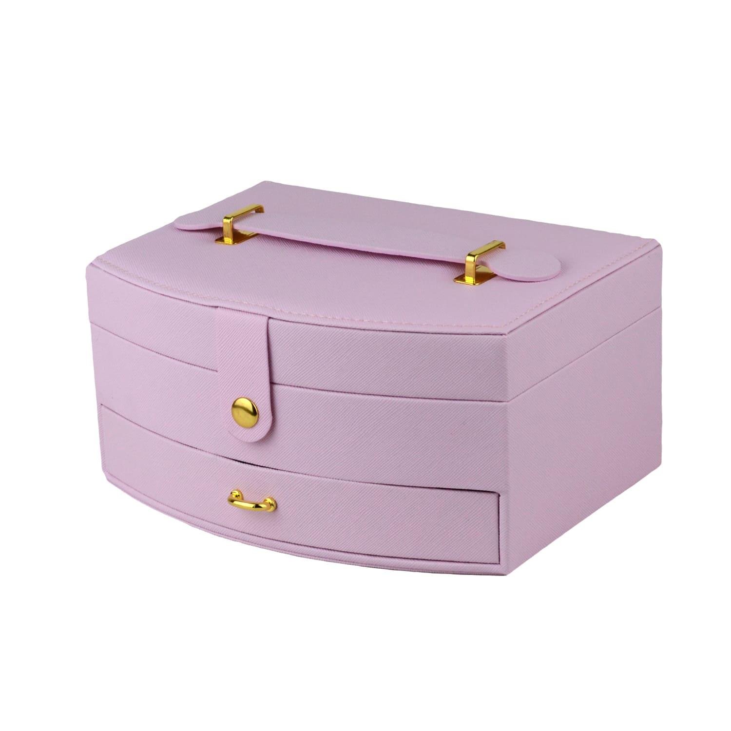 Шкатулка для украшений с зеркалом 20,5х15,5х10 см Розовый (ШДД-23-3) - фото 3 Шкатулка для украшений с зеркалом 20,5х15,5х10 см Розовый (ШДД-23-3) - фото 3