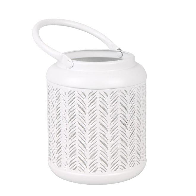 Подсвечник металлический Flora 15 см Белый (50167)