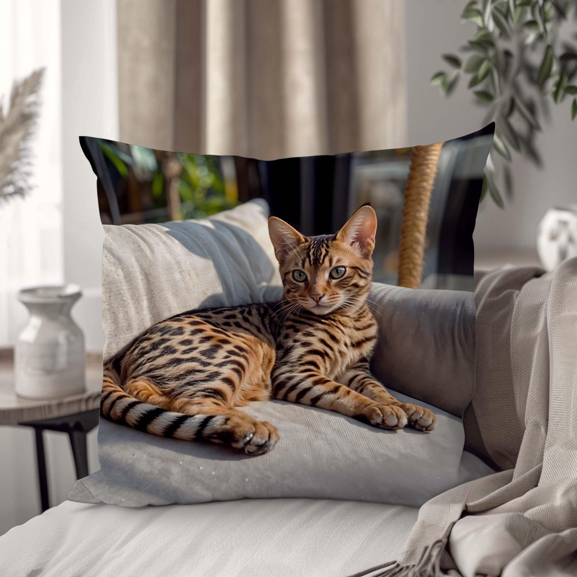 Подушка декоративная "Контрастный котик" 45х45 см (1311845UA)