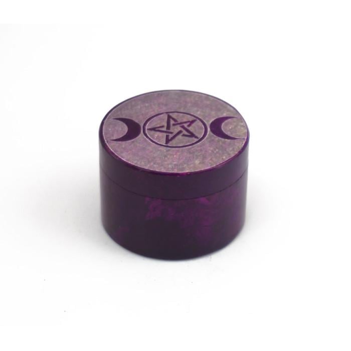 Шкатулка для бижутерии Пентакль Три Луны каменная (9170112)