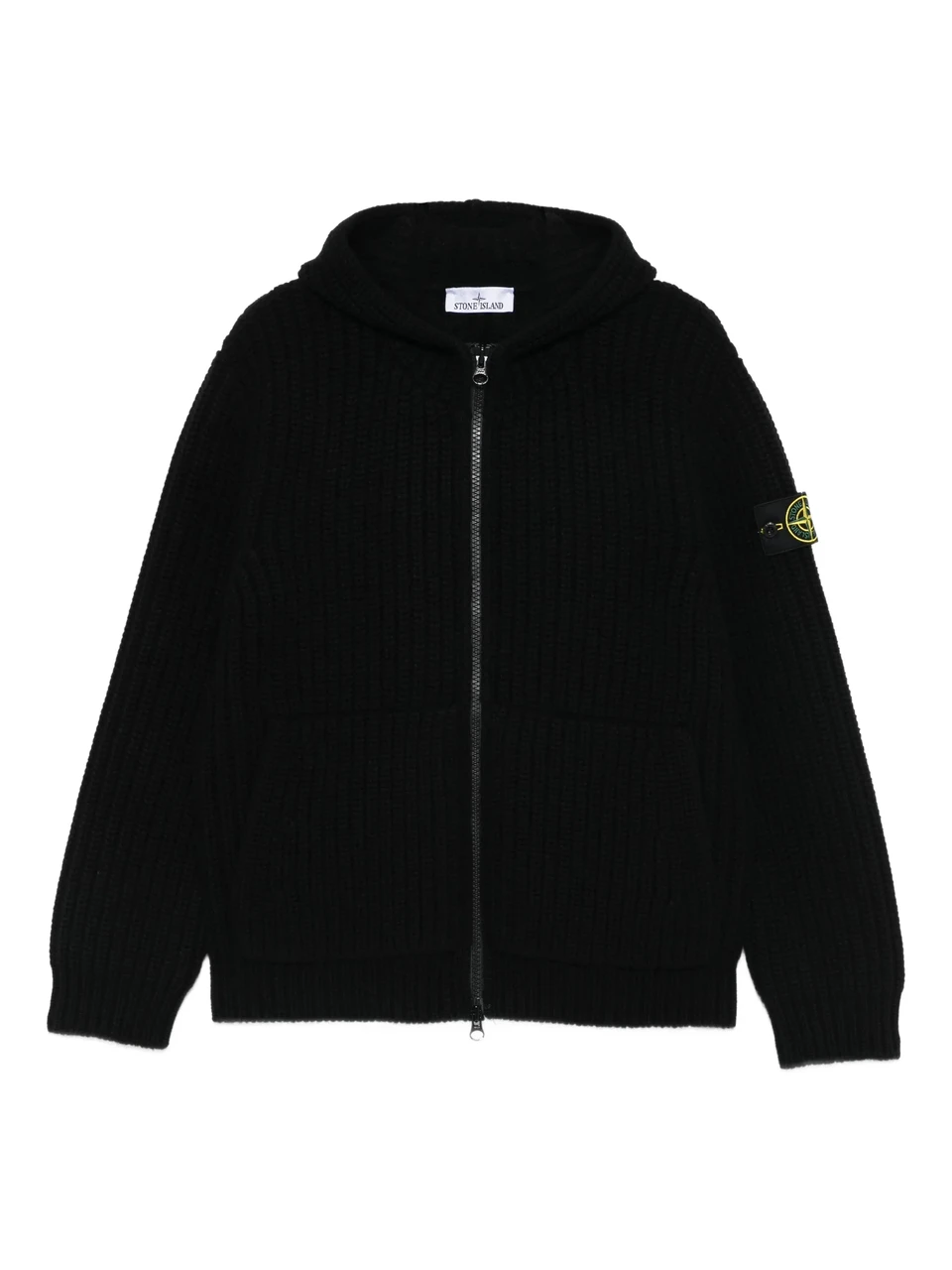 Кардиган в стиле Stone Island Fisherman's Rib 5100069 на молнии Черный (SI06001.1L) Кардиган в стиле Stone Island Fisherman's Rib 5100069 на молнии Черный (SI06001.1L)