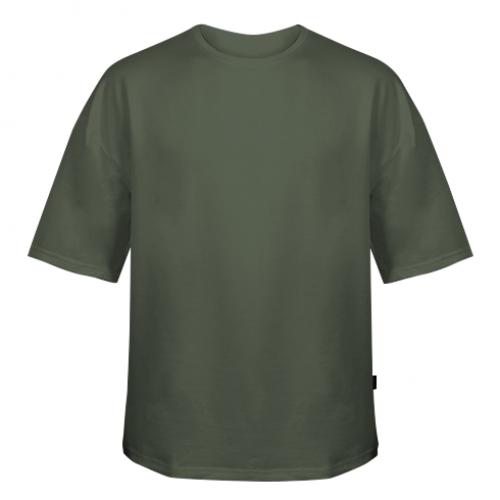Футболка оверсайз Owi 11260633 L Хаки (11260633-23-4811-L)