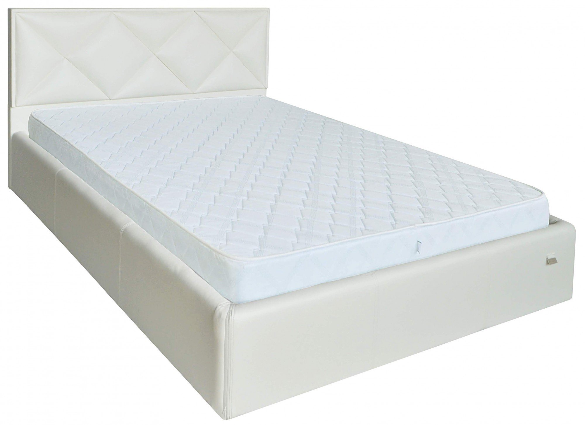 Кровать с подъемным механизмом двуспальная Leeds Comfort Boom 01 160х190 см Белый