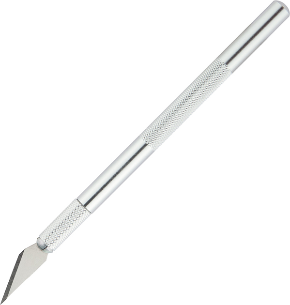 Нож макетный Axent металлический с сменными лезвиями 5 шт. (А000041)