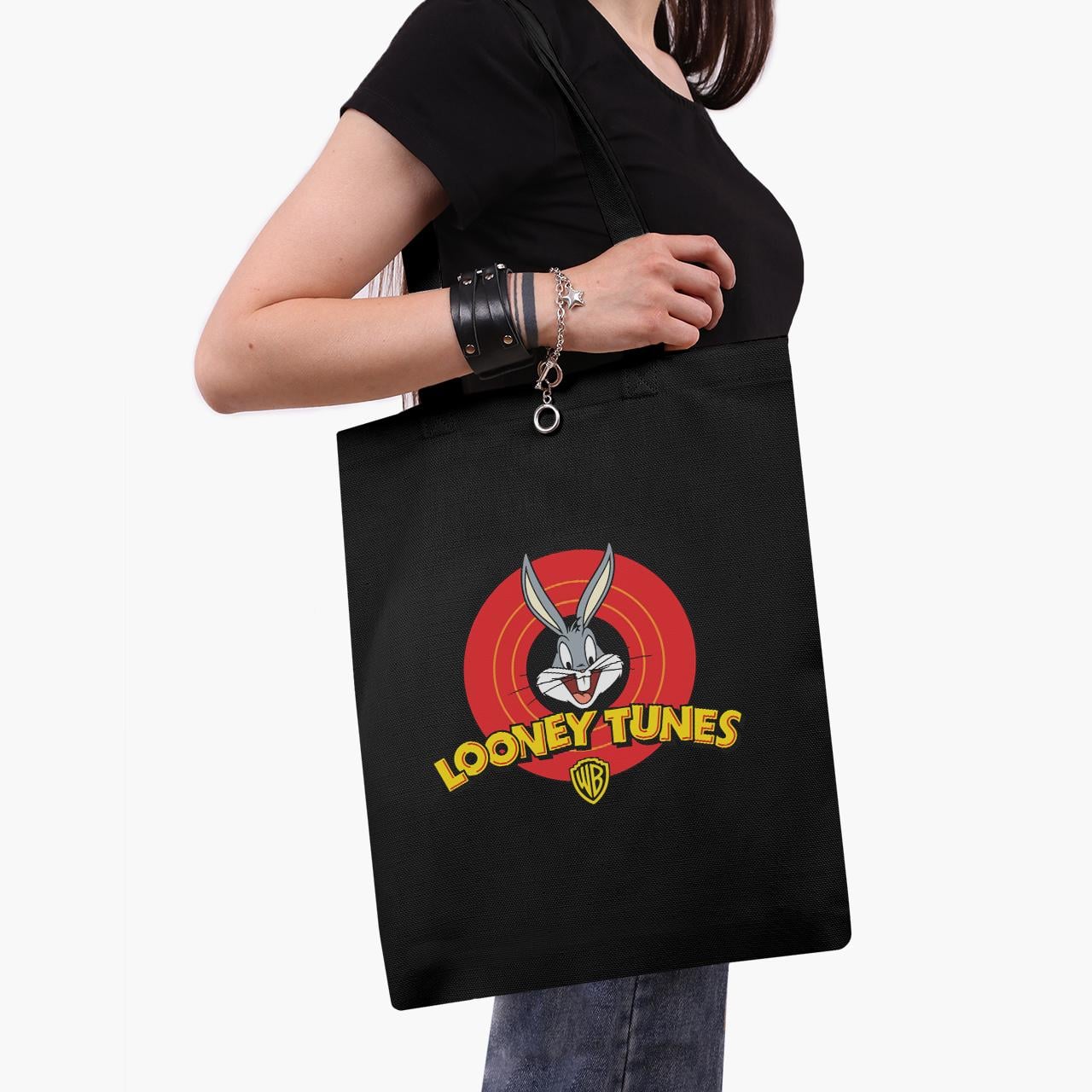 Эко сумка шоппер Bugs Bunny Looney Tunes 41x35 см Черный (9227-2873-BKZ)