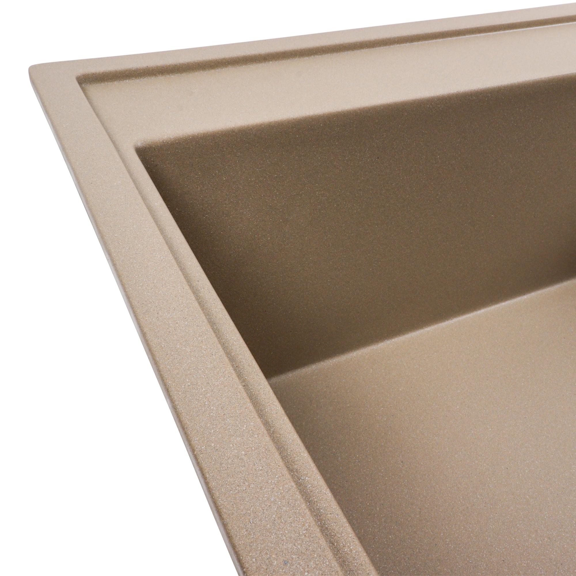 Мийка кухонна Platinum PLS-A40293 гранітна прямокутна 790x500 мм Бежевий (25966566) - фото 5 Мийка кухонна Platinum PLS-A40293 гранітна прямокутна 790x500 мм Бежевий (25966566) - фото 5