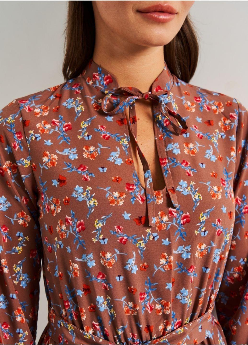 Сукня жіноча з поясом у комплекті Anastasimo Коричневий M-L (526 коричневий M-L) - фото 3