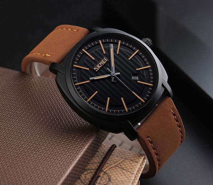 Наручний годинник чоловічий Skmei 9169 kowboy Коричневий (9169 brown) - фото 5