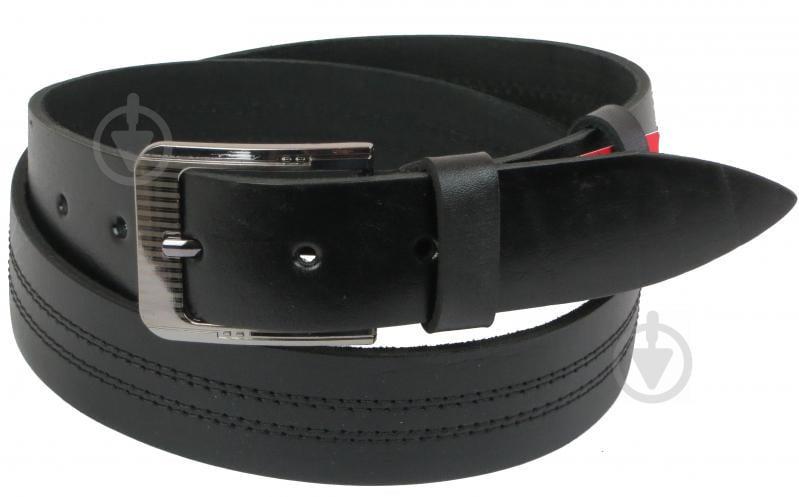 Кожаный ремень Skipper 110-130 x 3.8 см Черный (1108-38)