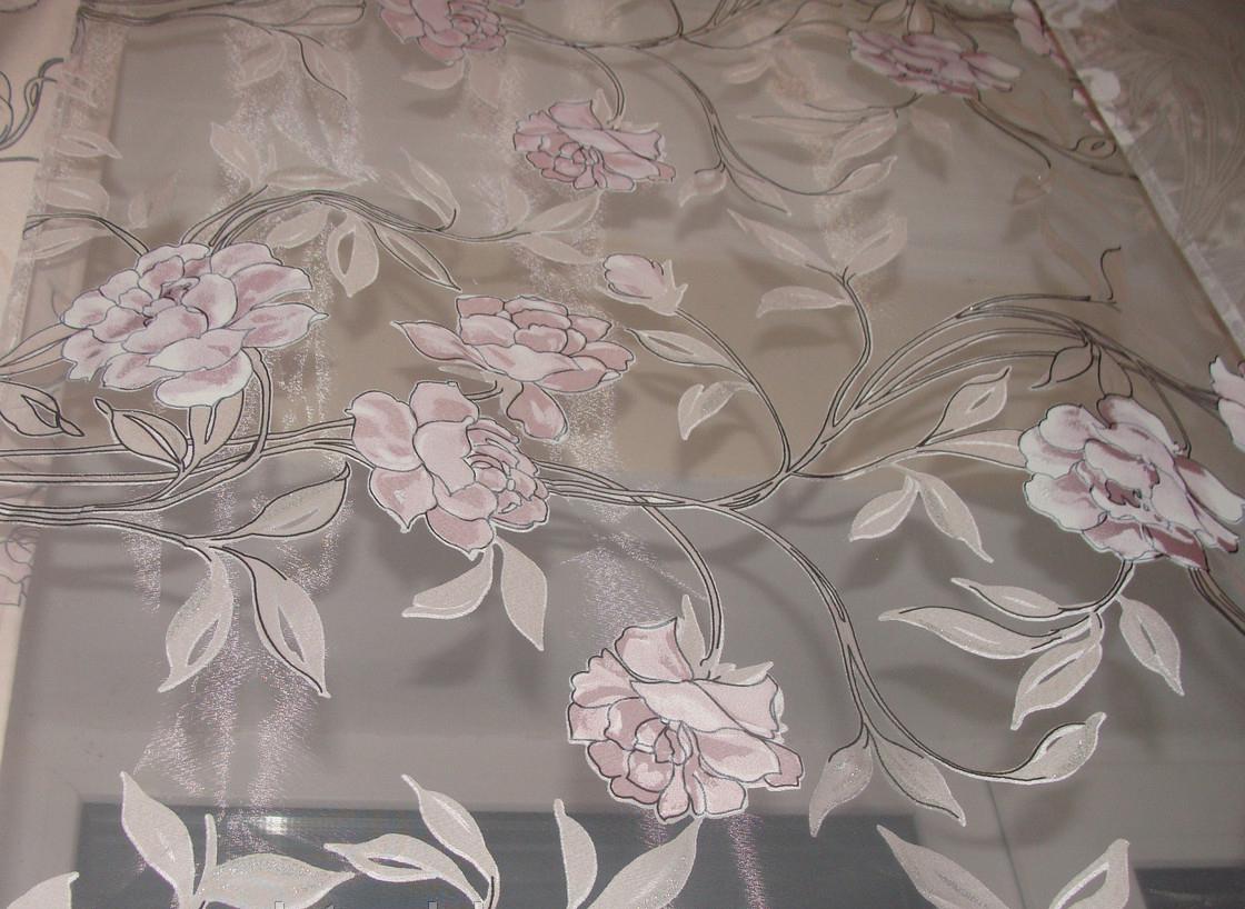 Комплект панельных занавесок Firanka Flowers карниз 240 см Розовый (23п) - фото 4 Комплект панельных занавесок Firanka Flowers карниз 240 см Розовый (23п) - фото 4