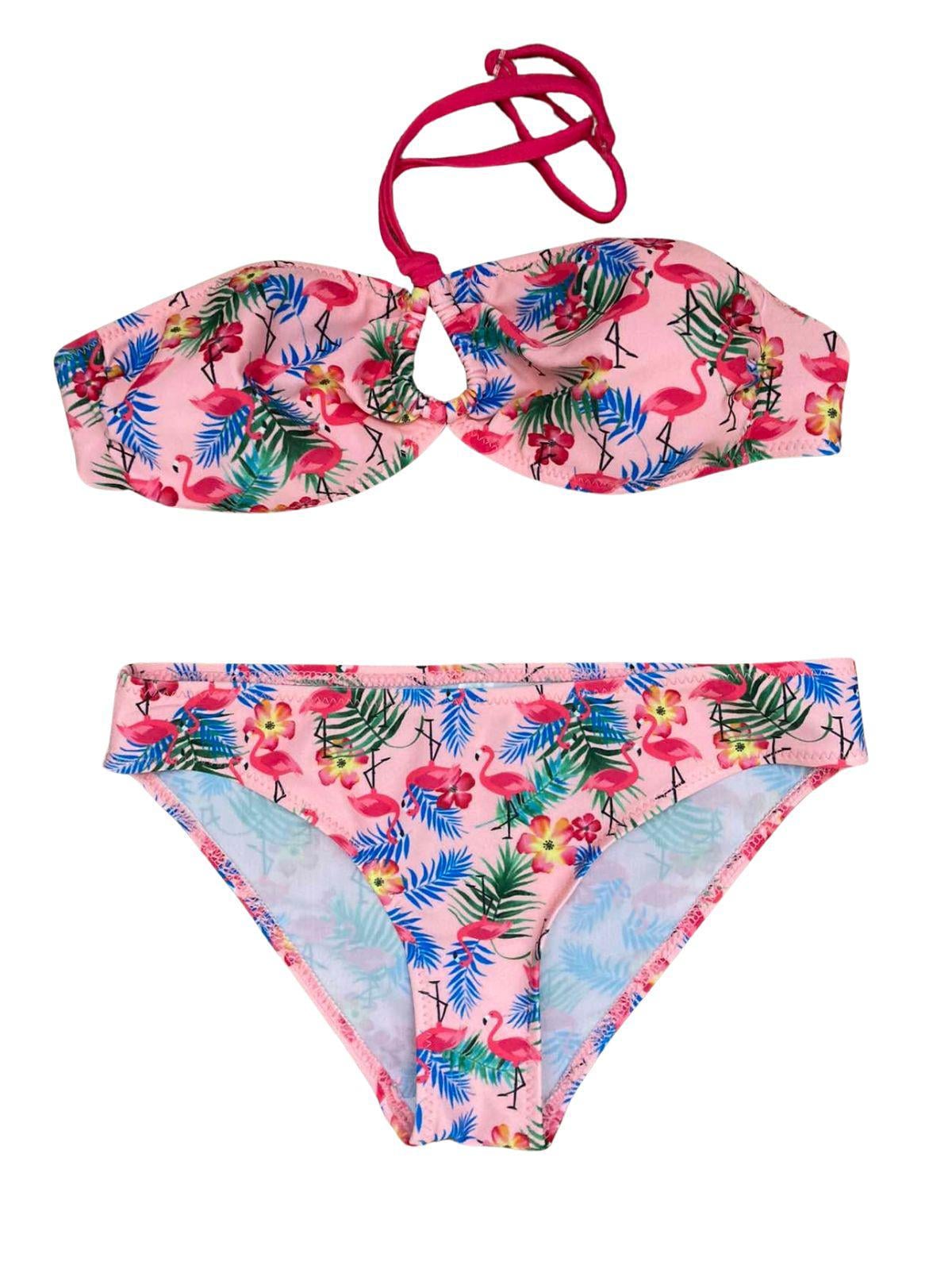 Купальник раздельный Keyzi 164 см Flamingo big 2 psc рисунок Розовый