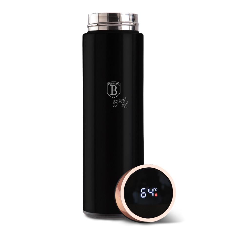 Термос Berlinger Haus Black Rose/Monaco Collection нержавіюча сталь 450 мл Чорний (28398797) Термос Berlinger Haus Black Rose/Monaco Collection нержавіюча сталь 450 мл Чорний (28398797)