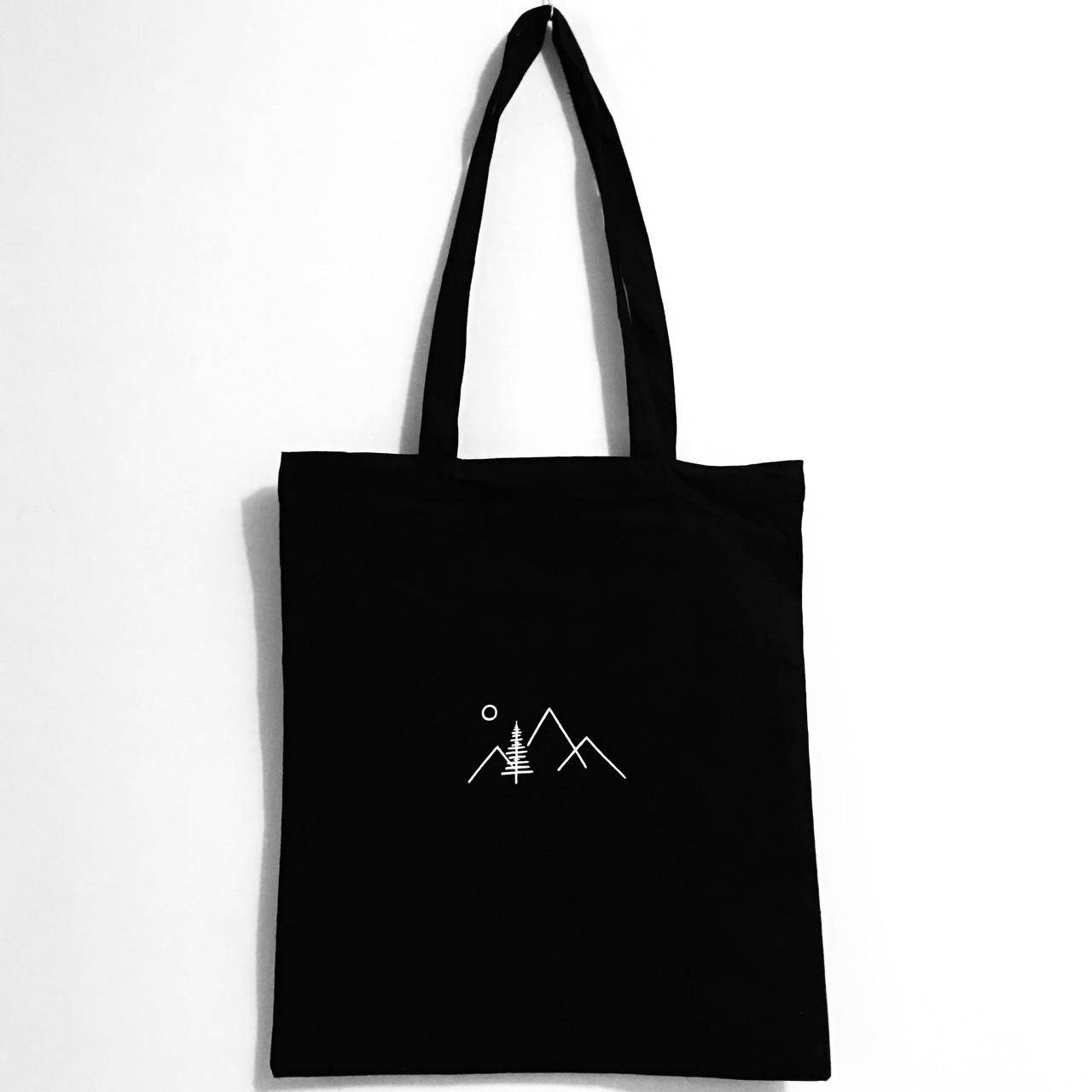 Эко-сумка с рисунком с принтом Горы (874) Эко-сумка с рисунком с принтом Горы (874)