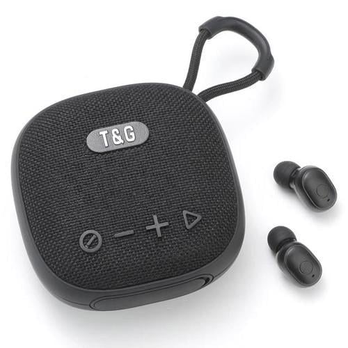 Колонка портативная Bluetooth TG813 с наушниками Black (2135321682)