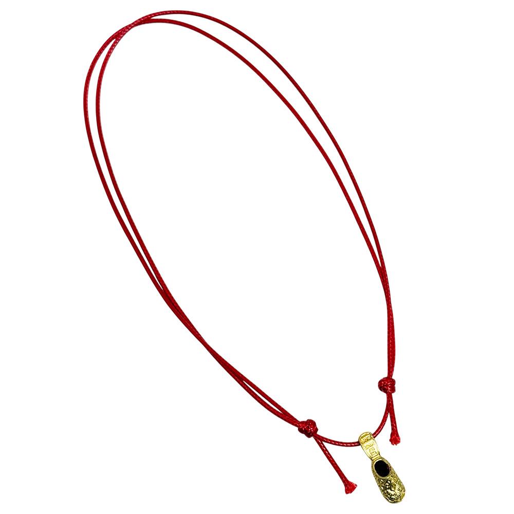 Підвіска Черевичок Спиридона з позолотою червона (213012221)