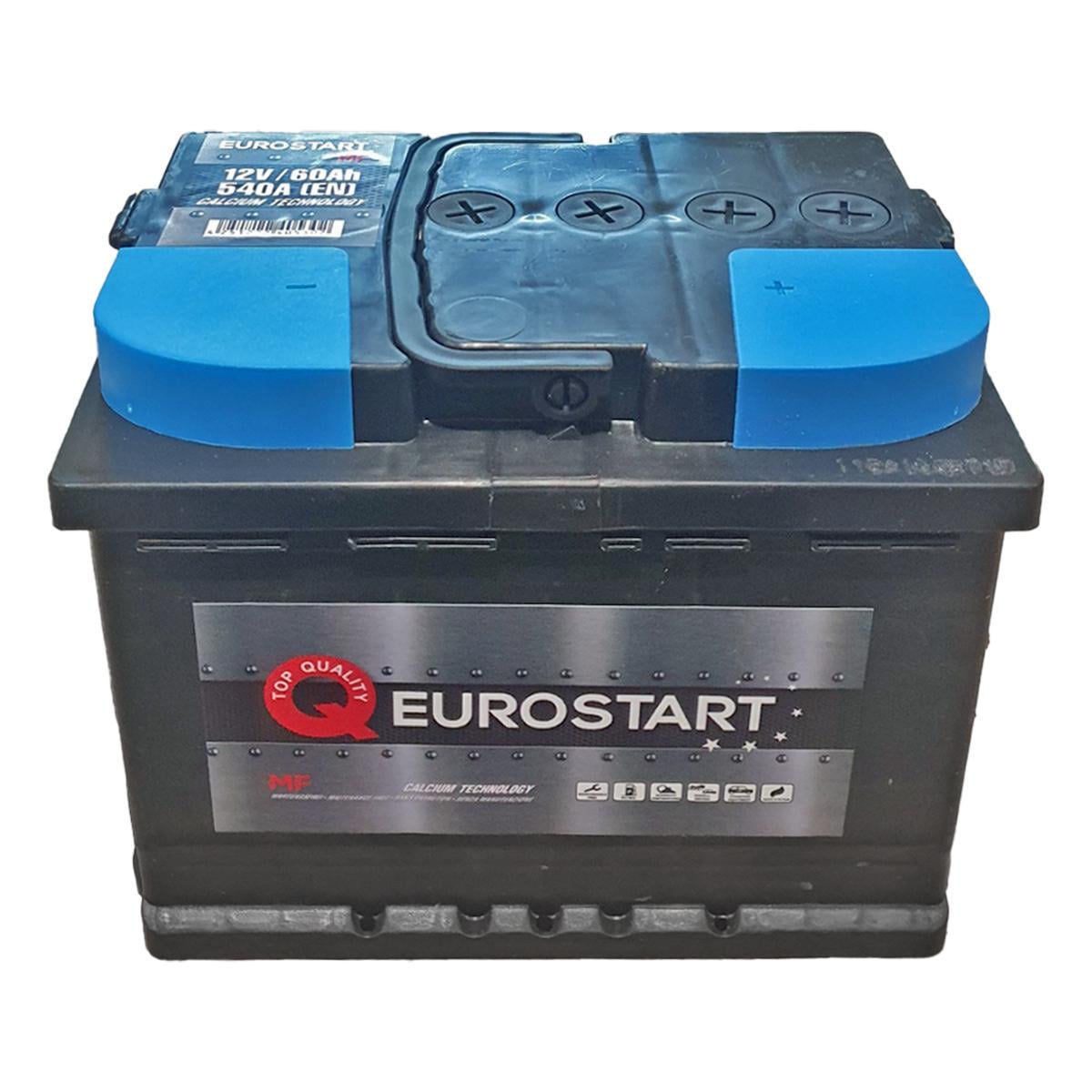 Аккумулятор автомобильный EUROSTART MF 5605400 EN 6СТ-60Ah АзЕ 540А (160927)