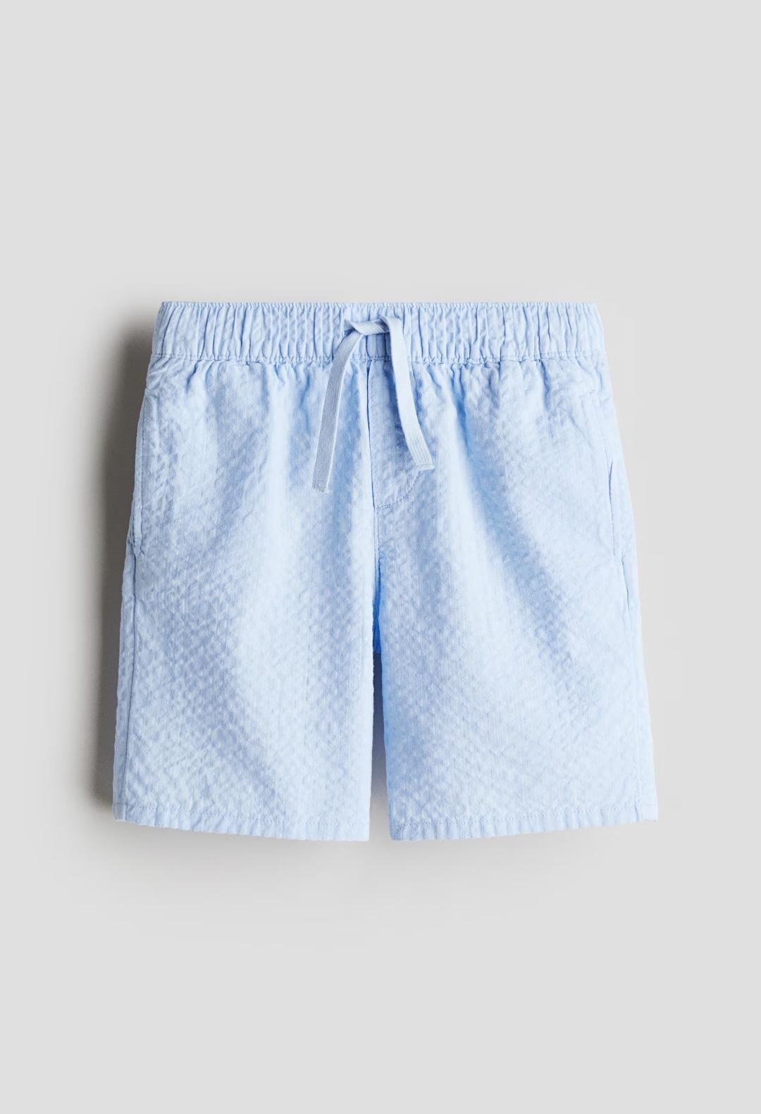 Шорти дитячі муслінові для хлопчика H&M 122 см Блакитний (25063002F)